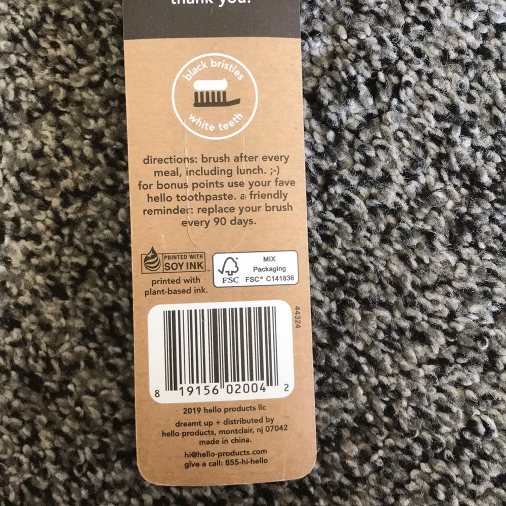 Hello Charcoal Toothbrush and Toothpaste! - Picture 7 of 7